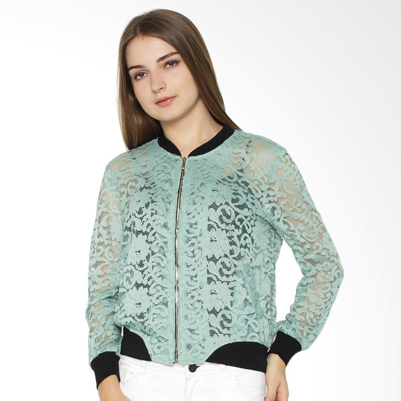 Cocolyn Lace Women Jacket - Green
