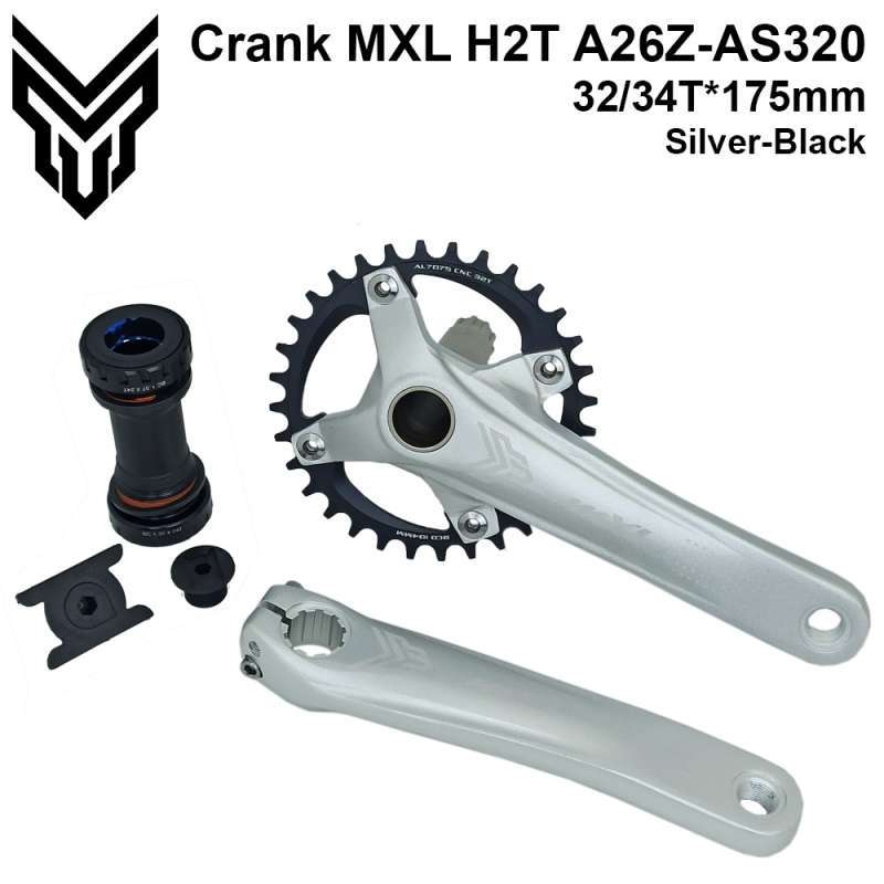 Jual Crank MXL A26Z HT2 MTB Single 32T Silver di Seller