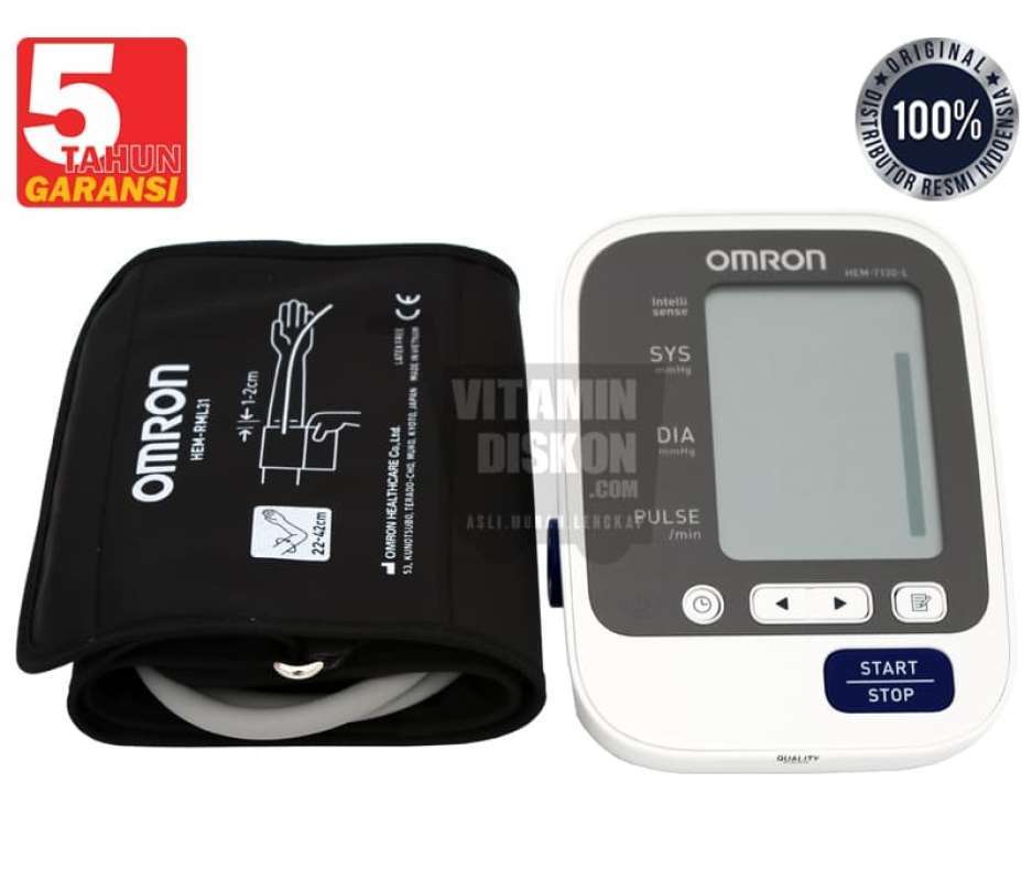 omron automatic blood pressure monitor hem 7130 l 1 pc