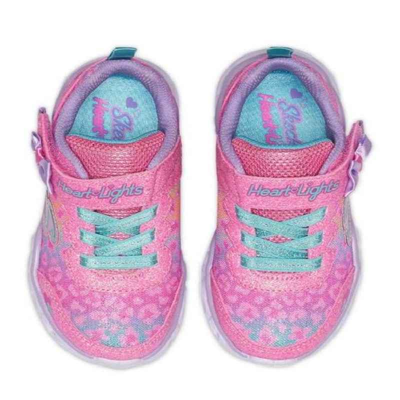 pink and green skechers
