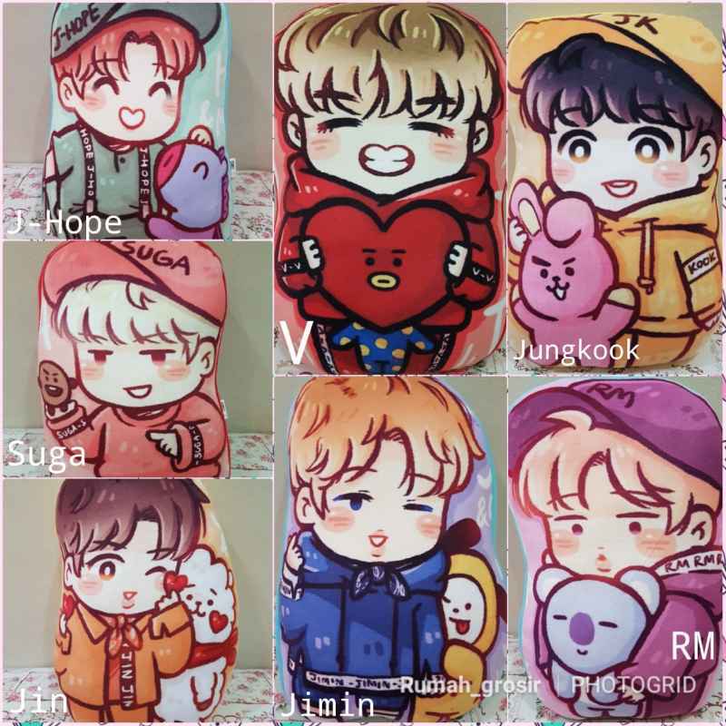 Jual Bantal Boneka Bts Kpop Standing Cartoon Unofficial Online April 2021 Blibli Jual boneka beruang teddy bear jumbo 80cm di lapak boneka. bantal boneka bts kpop standing cartoon unofficial