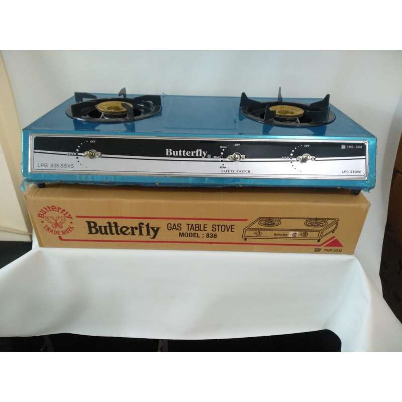 Jual Butterfly Kompor 838 Peralatan Dapur 2 Tungku Stainless Steel 838s Terbaru Juli 2021 Blibli