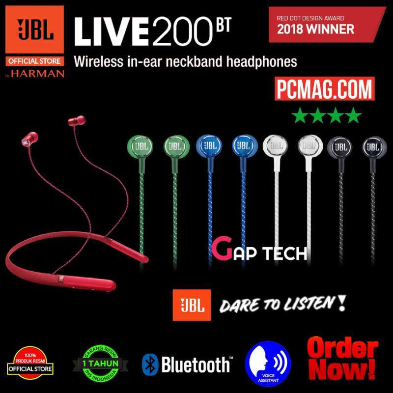 Jbl Live 200bt In Ear Bluetooth Jbl Black Live200BT JBL Wireless