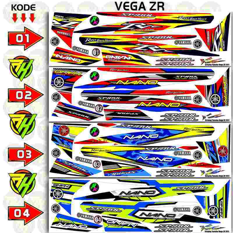 Yamaha Vega Zr 2011 Series Striping Stiker Decal Custom Variasi Terbaru Juli 2021 Harga Murah Kualitas Terjamin Blibli