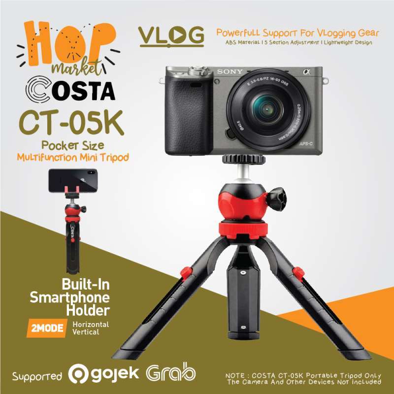 Jual Costa Ct 05k Desktop Mini Tripod 4 Section W Ballhead Dan Holder Hp For Smartphone Camera Dslr Terbaru Oktober 2021 Harga Murah Kualitas Terjamin Blibli