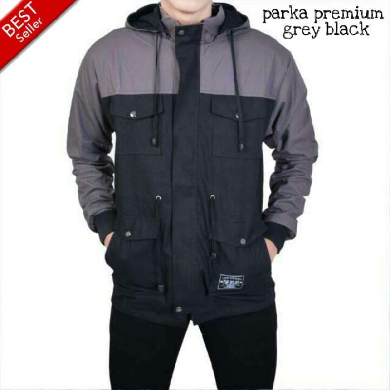 Jaket hoodie parka top