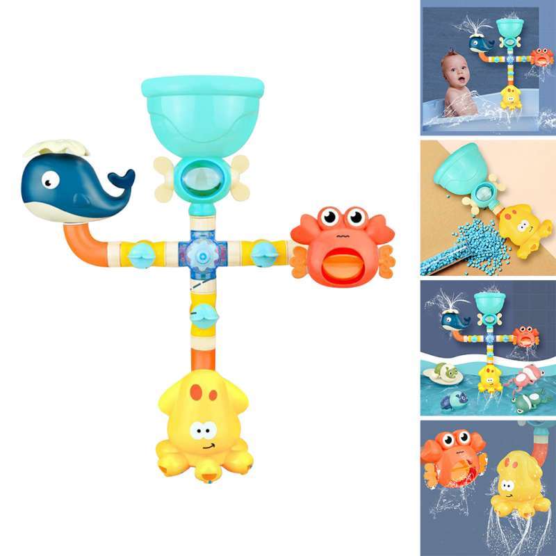 Jual Kids Bath Toys Pipeline Shower Game Hose And Spout Shark Crab Octopus Baby Toy Sprinkler Bathtub Toys With Suction Cups Swim Bathing Shower Kids Toy Terbaru Juli 2021 Blibli
