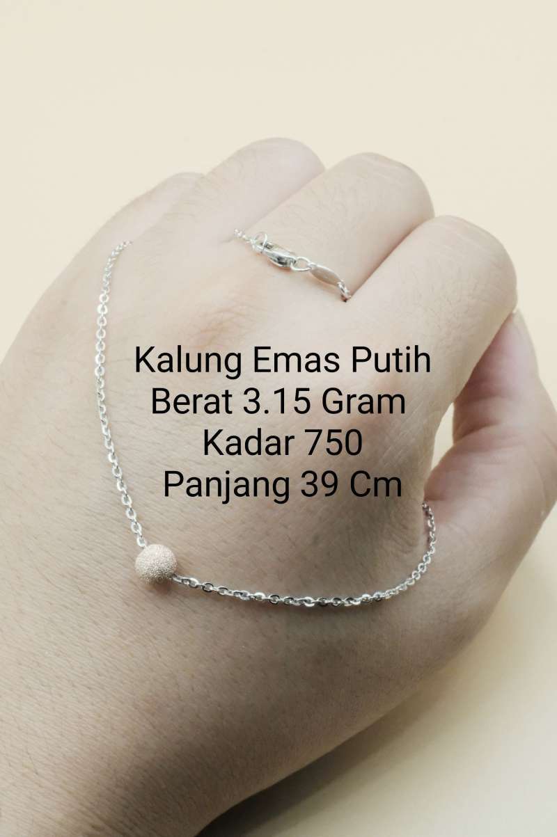 Jual Ubs Kalung Emas Putih 0 130 21221 Terbaru Desember 2021 harga ...