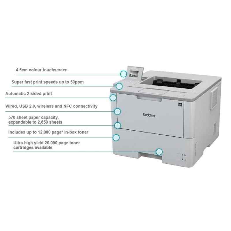 Jual BROTHER HL-L6400DW Printer Laser Mono Duplex WiFi NFC ...