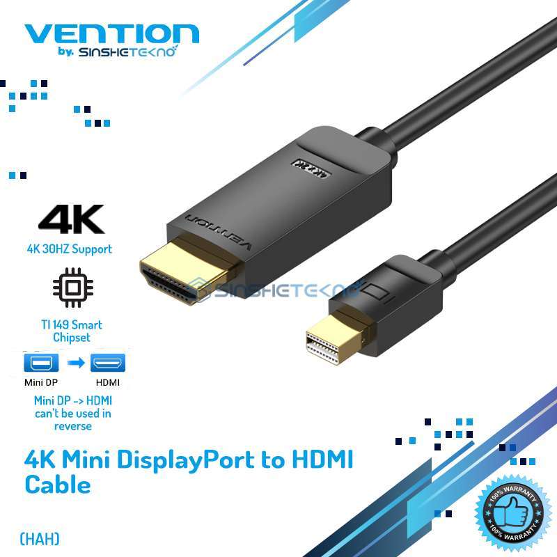 Vention HAH Kabel Mini DP DisplayPort 
