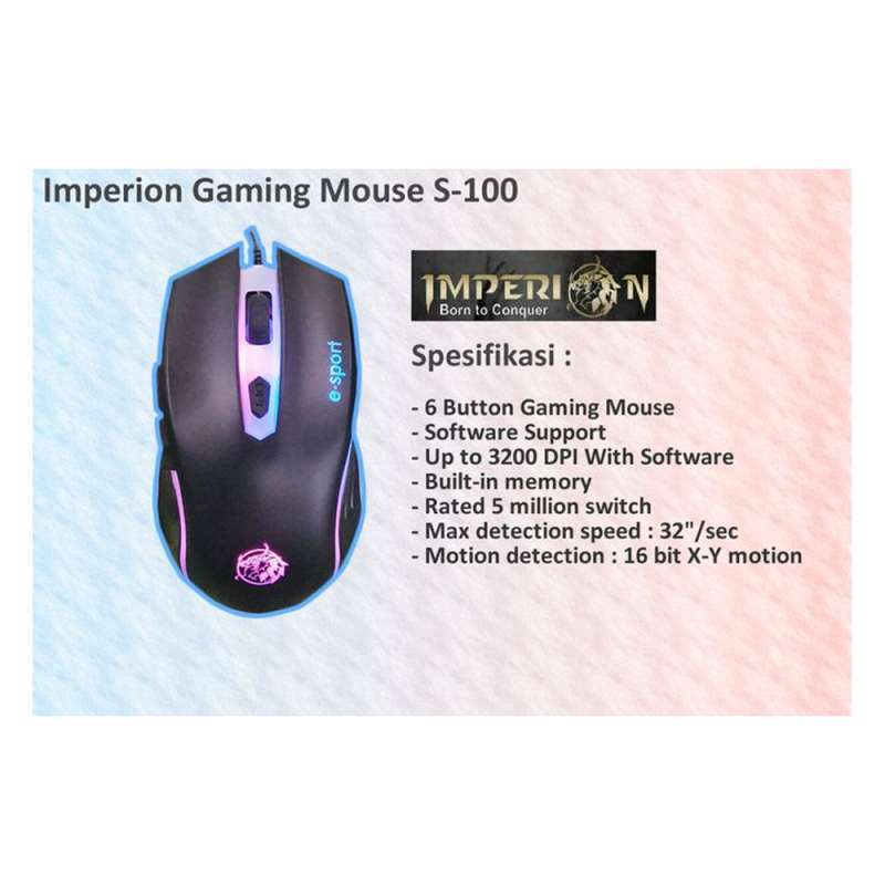 mouse gaming s100 gaming kerja kantor pc laptop komputer wired cable
