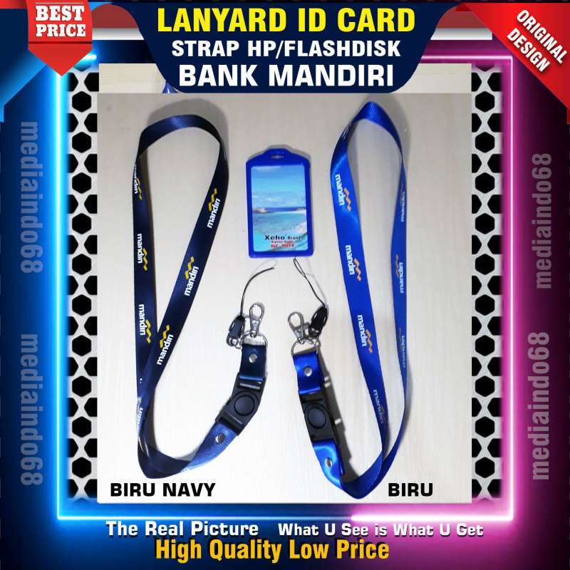 BANK MANDIRI Lanyard ID CARD/Gantungan ID Card (Paket Murah)