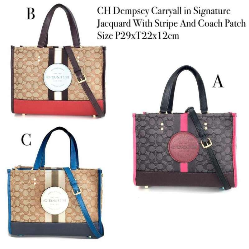 Dempsey carryall in signature canvas with fair isle graphic hotsell