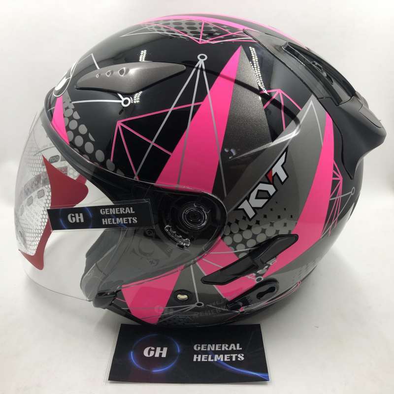 Kyt Galaxy Slide Half Face Kyt Jual Helm Kyt Galaxy Slide #6 Black