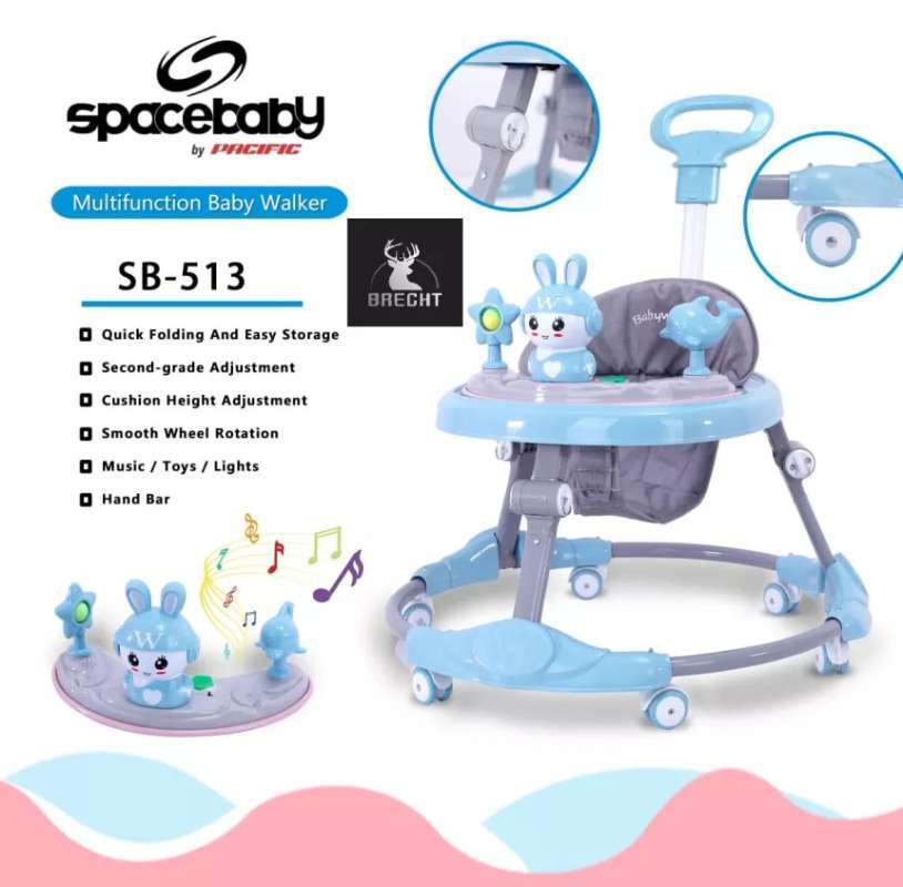 Jual Brecht Baby Walker Spacebaby Sb 513 Ada Dorongan Online Mei 2021 Blibli