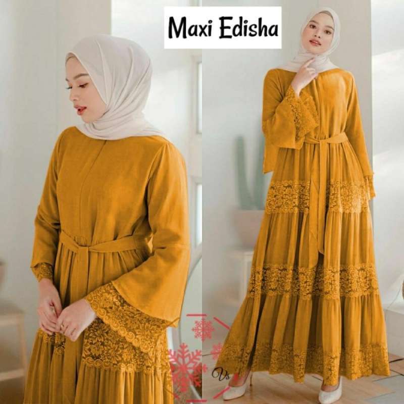 Promo Baju Gamis Wanita Muslim Baju Gamis Maxi Edisha Fashion Muslim Di Seller Nick Store Kota Tangerang Banten Blibli