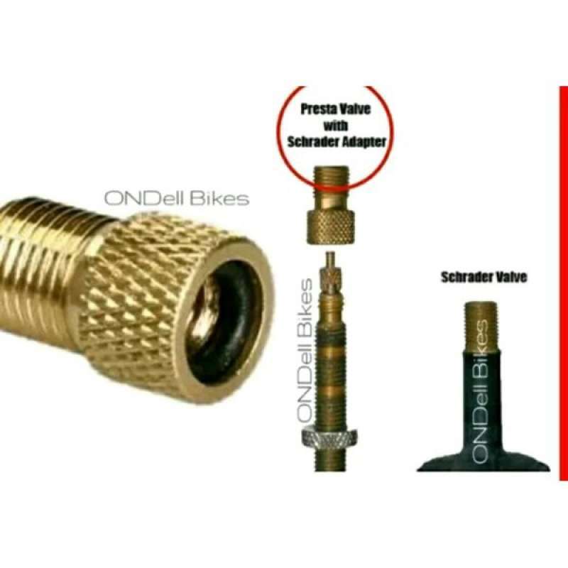 Jual adaptor pentil ban dalam presta . kecil. to pentil besar