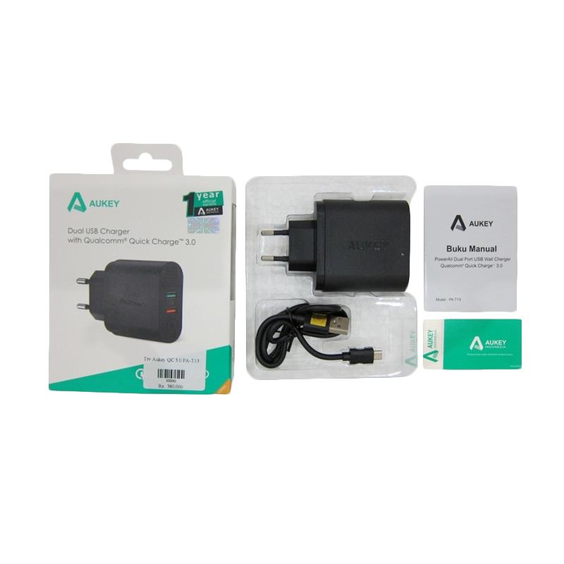 Jual Gotf Aukey Pa T13 Powerall Qualcomm Quick Charge 3 0 Wall Charger 2 Port Usb 33w Online Juli 2020 Blibli Com