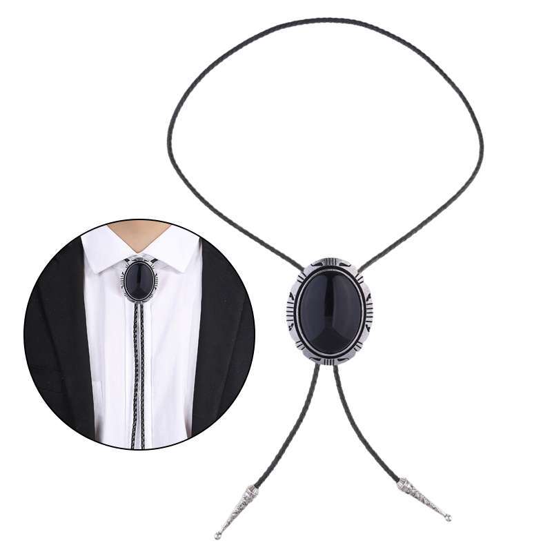 Promo Mens Bolo Tie Vintage Necklace PU 