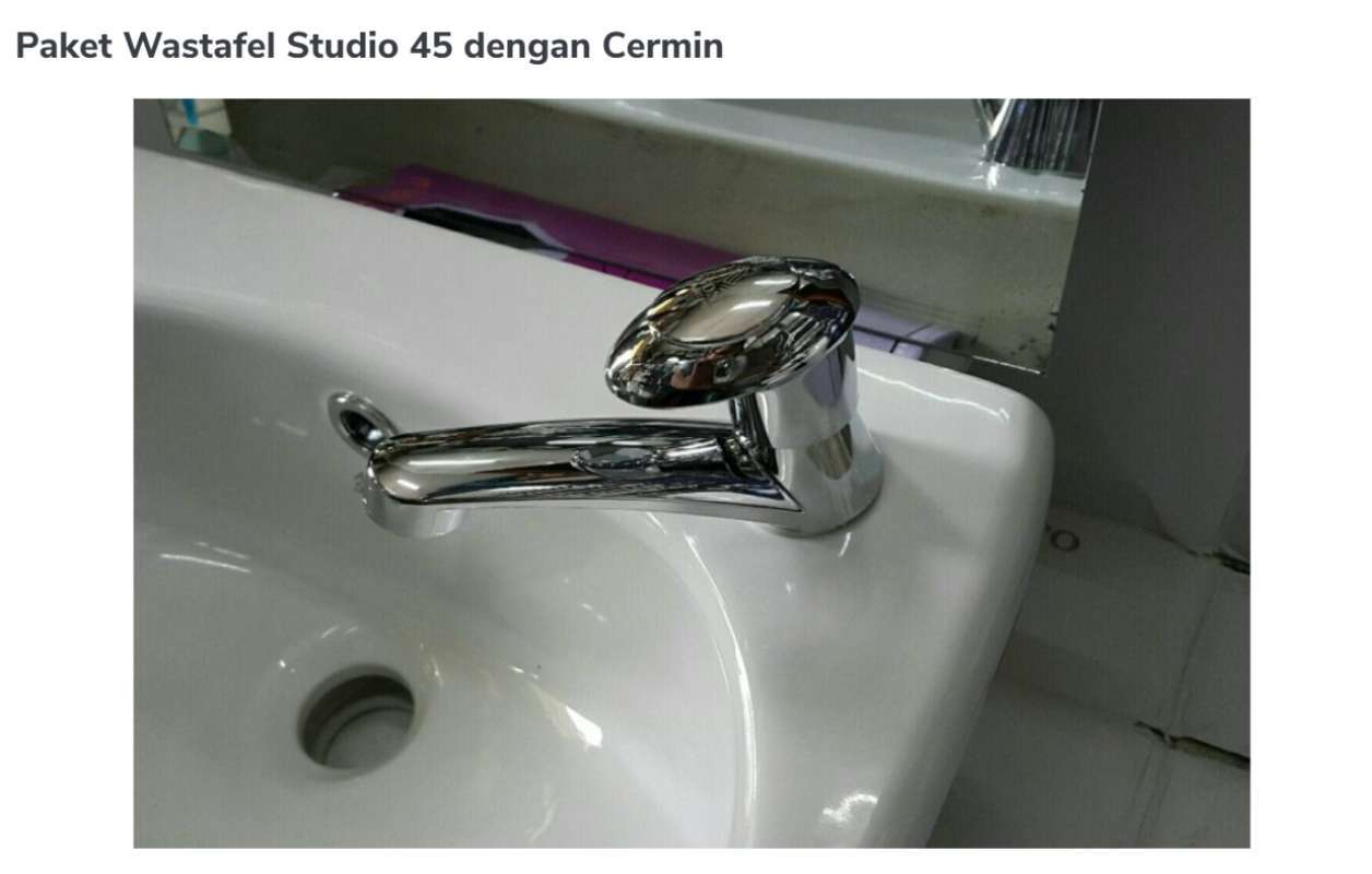 jual paket wastafel studio 45 dengan cermin terbaru juli 2021 blibli