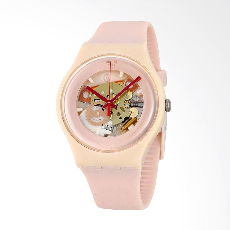 Swatch SUOP107 Shades Of Rose Bahan Tali Silikon Jam Tangan Wanita - Pink
