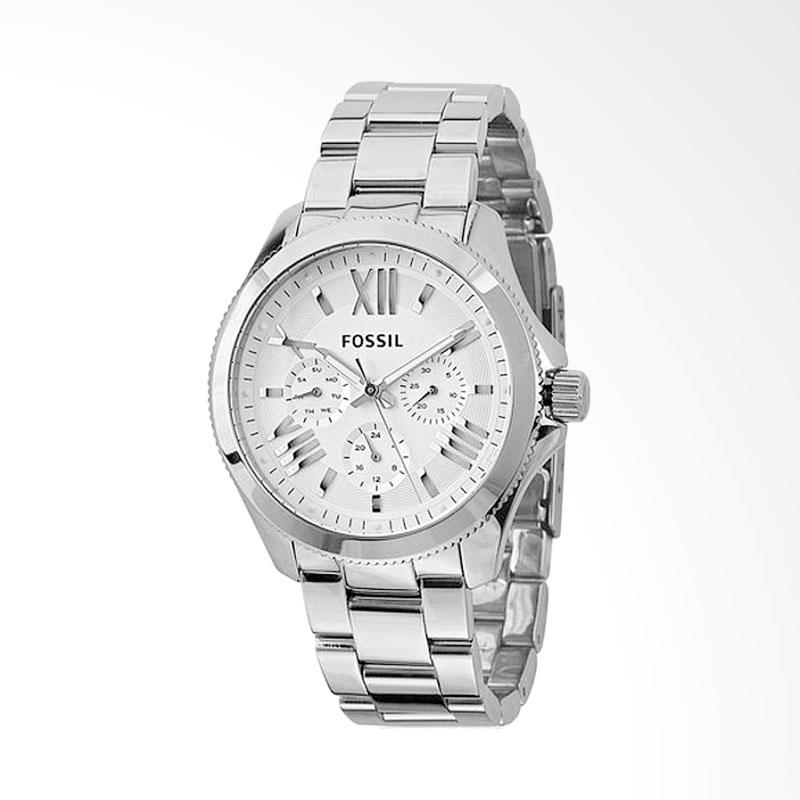 Fossil AM4509 - Jam Tangan Wanita - Silver - Strap Stainless Steel