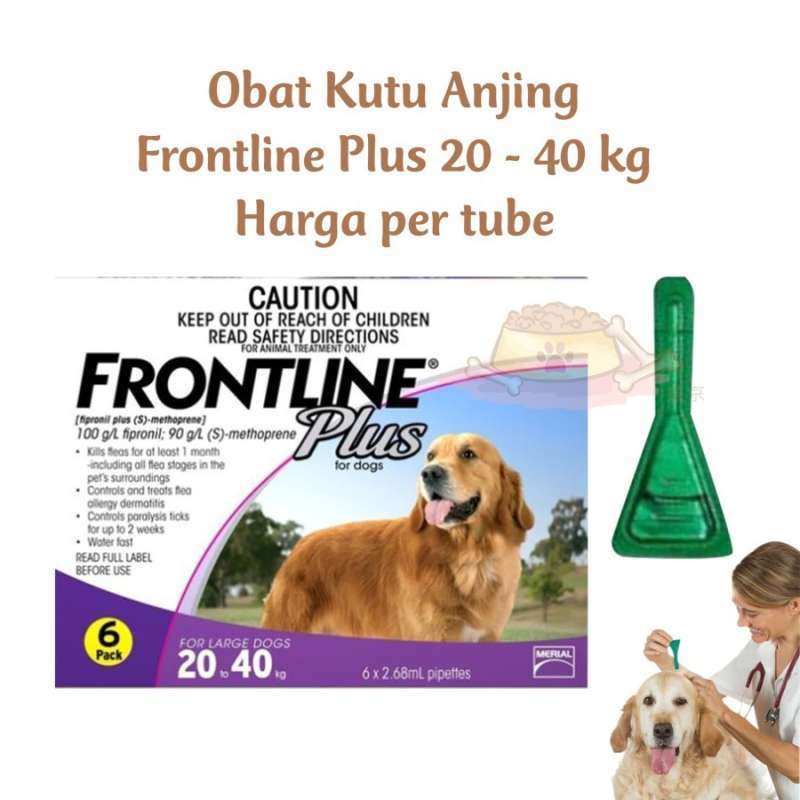 Jual FRONTLINE PLUS - Obat Tetes Kutu Anjing 20 - 40 Kg 20-40 ...