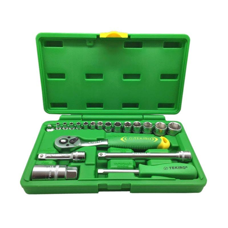 Kelebihan Kekurangan TEKIRO Socket Wrench Set Kunci Sok [1/4 - 3/8