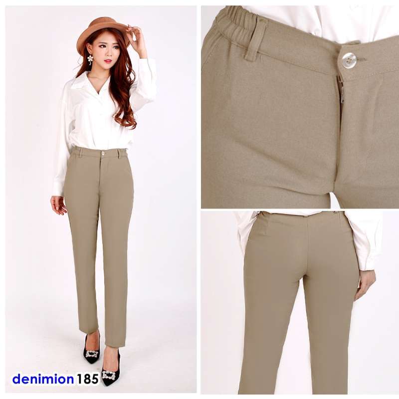 Jual Size S 8l Celana Kantor Wanita Katun Kerja Formal Kuliah Guru Pns Model Pinggang Karet Jumbo 185 Murah Mei 2021 Blibli