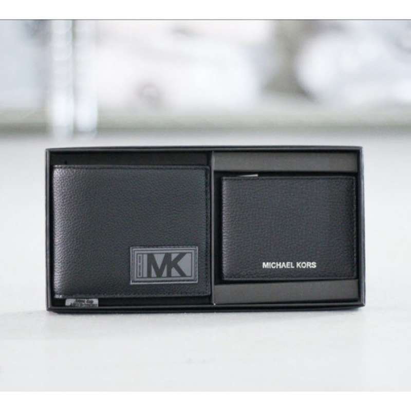Jual Michael Kors Men Gifting 3 In 1 Wallet Box Set Dompet Pria