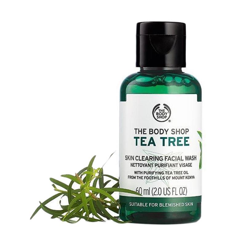manfaat the body shop tea tree skin clearing facial wash