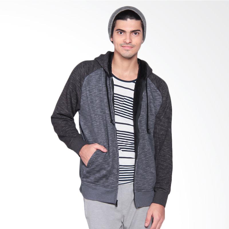Jual Faded Glory Sherpa Hoodie Jacket Pria Grey di Seller Kobar