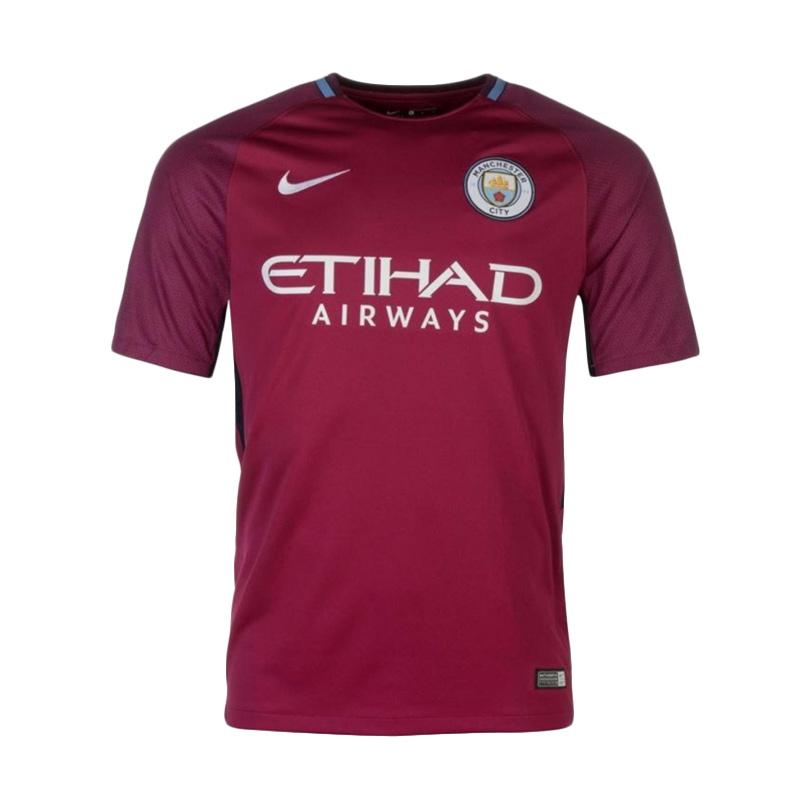 Jual Bawor Distro 86 Jersey Manchester City Away 2017 2018 Kaos Olahraga Pria Maroon Online September 2020 Blibli Com
