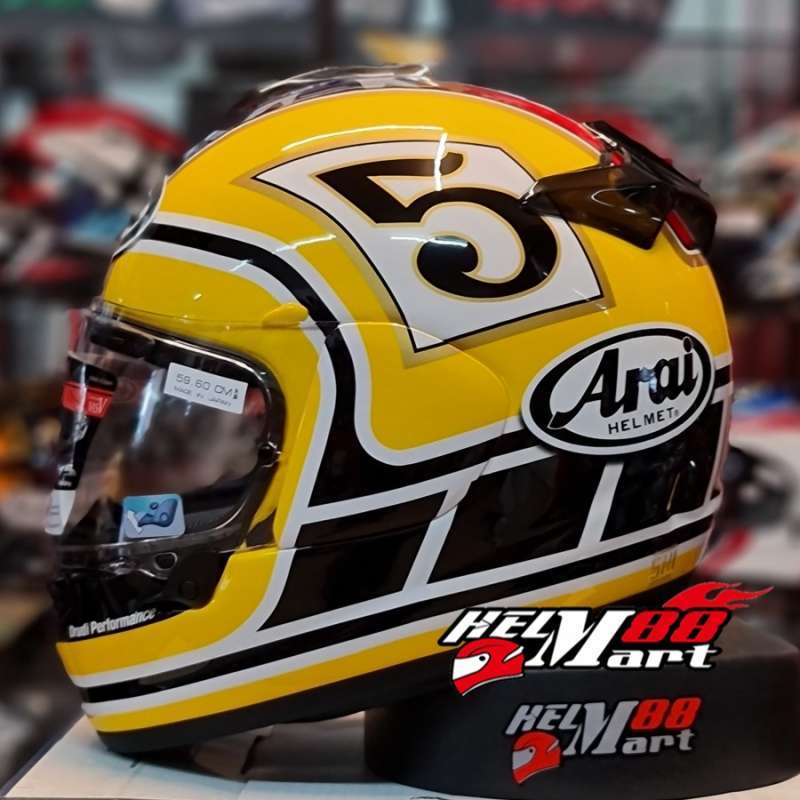 Arai chaser x hot sale edwards legend yellow