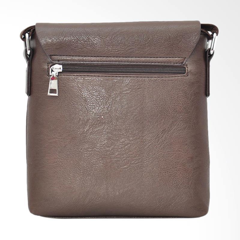 Jual Polo Team Pvc Leather Size Medium Sling Bag Tas Pria Brown A165 2 Online Agustus 2020 Blibli Com