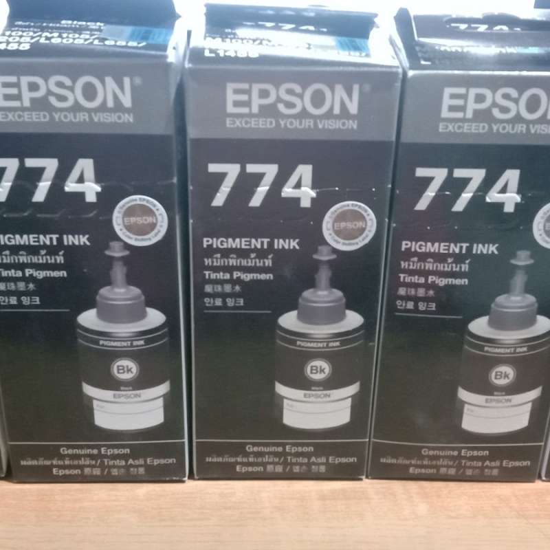 Jual TINTA EPSON 774 BLACK ORIGINAL M100,M200,M205,L1455 - Hitam di Seller  kampungtoner - Kota Surabaya, Jawa Timur | Blibli