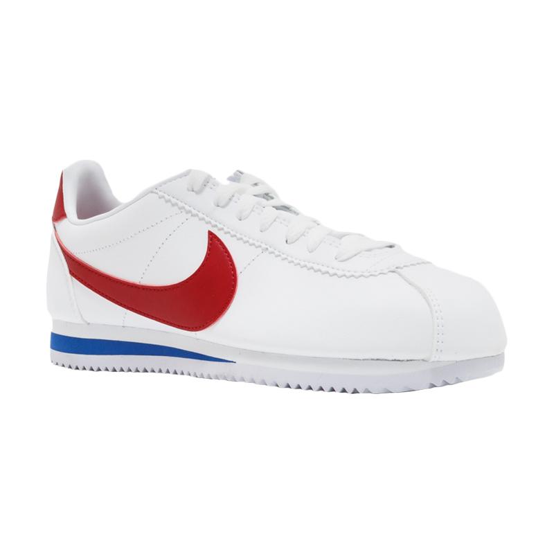 white and red cortez nike