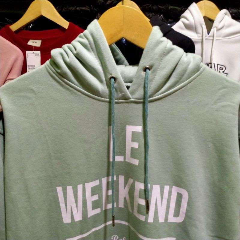Jual HOODIE LE WEEKEND SWEATER WANITA JAKET H M LE WEEKEND IJO