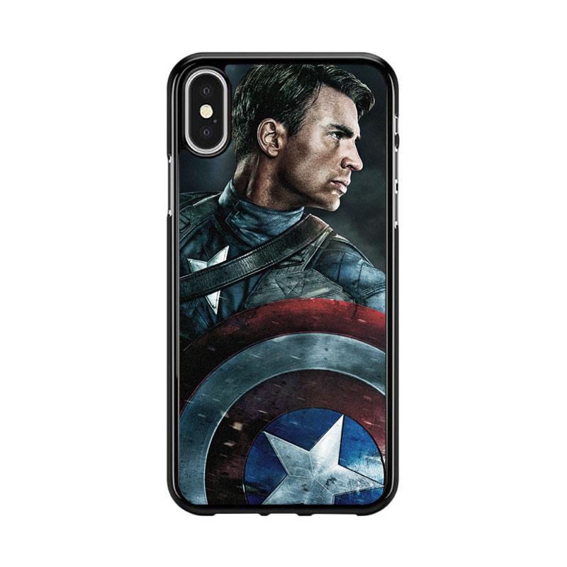 Flazzstore Chris Evans Captain America Wallpaper Y1440 Premium Casing For Iphone X