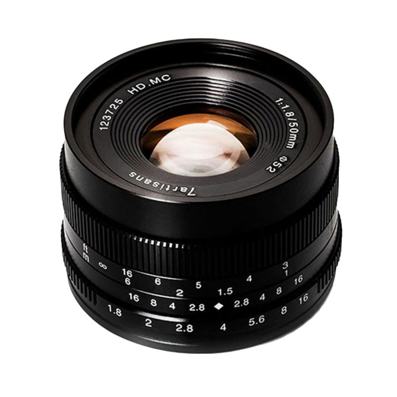 7artisans 50mm f1 8 manual focus prime lens for canon eos m