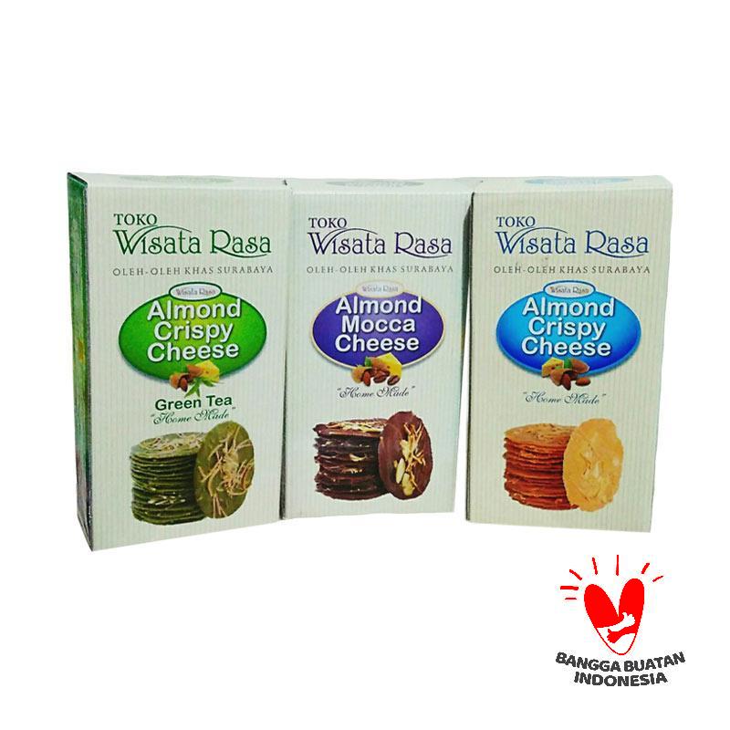 Wisata Rasa Almond Crispy Cheese Original Paket Makanan Kering 3 Box Wisata Rasa Almond Crispy Cheese Original Paket Makanan Kering 3 Box