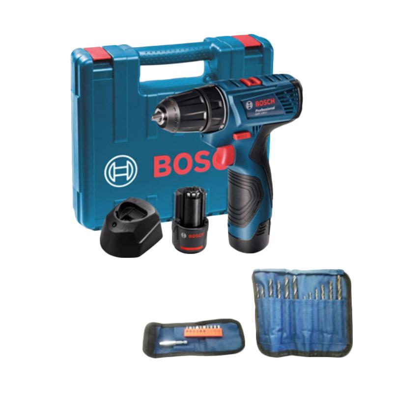 Jual Bosch Gsr 120 Li 2 Baterai Mesin Bor Obeng With Aksesoris
