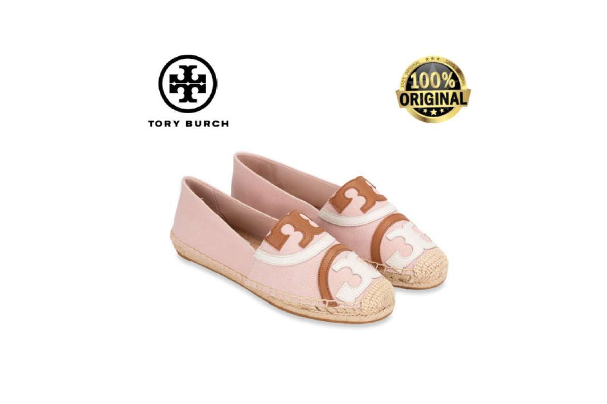 Jual TORY BURCH Poppy Canvas Espadrille Shell Pink di Seller DR STORE - |  Blibli