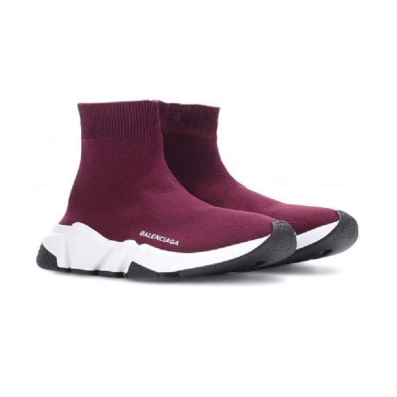 purple balenciaga speed trainer