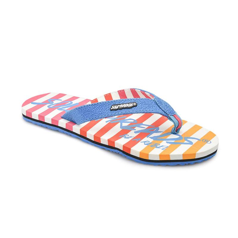 rainbow sole flip flops