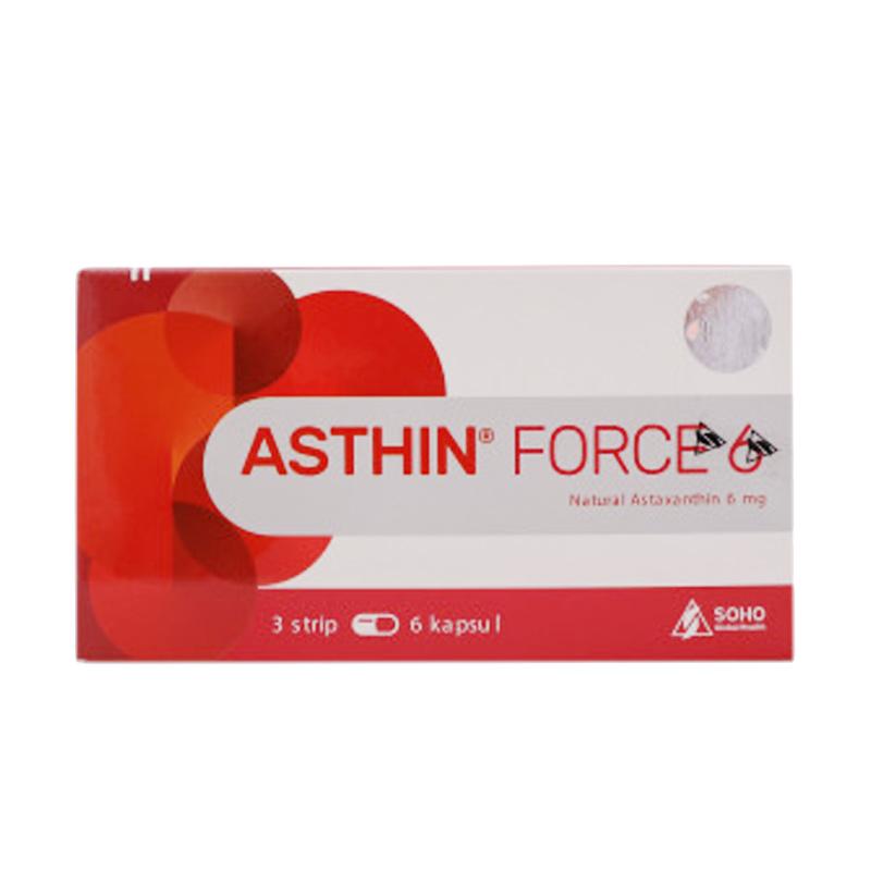 soho asthin force 6 suplemen kesehatan 1 box 3 strip 6 capsules