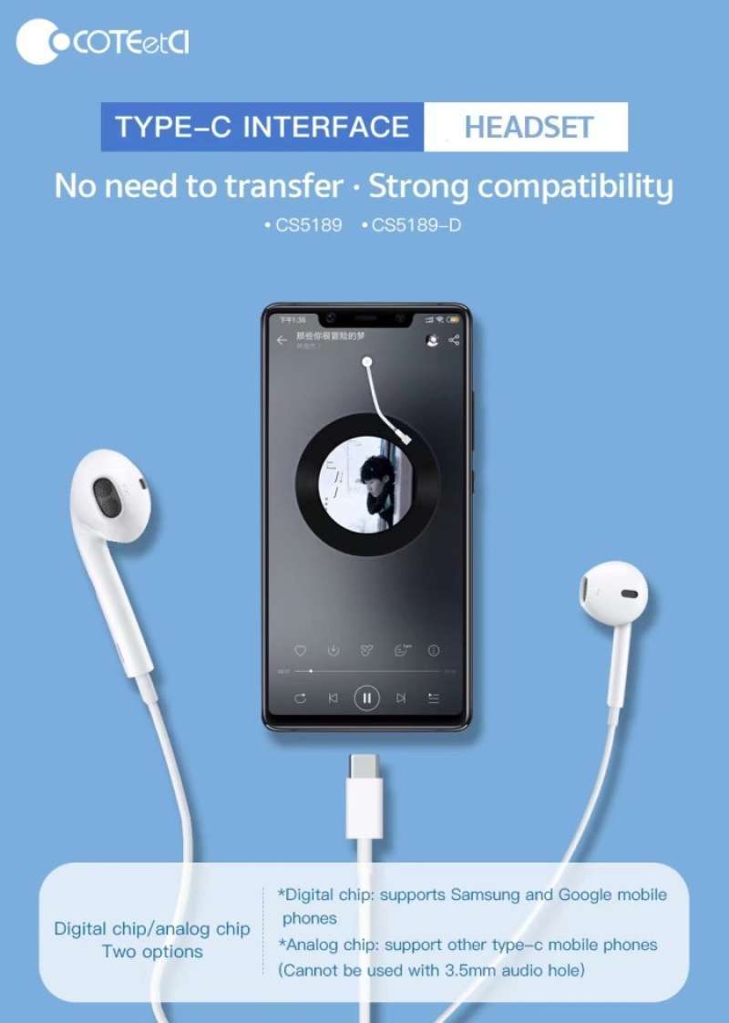 Promo Headset type C samsung xiaomi 