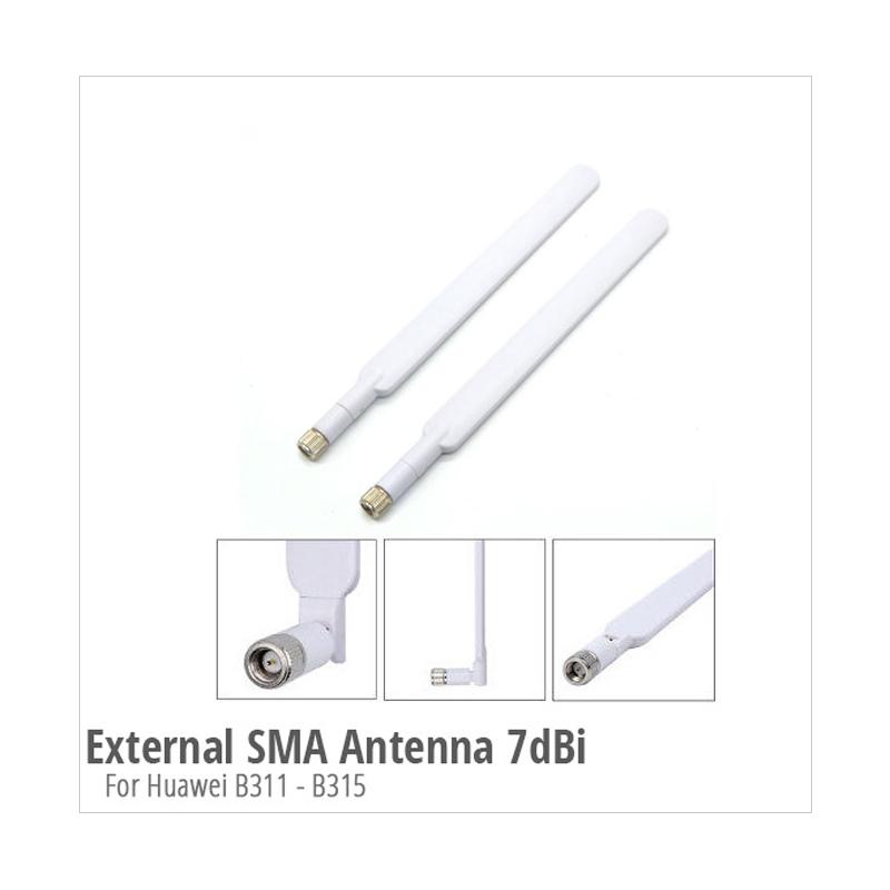 Jual Huawei Antena Home Router for Huawei B310/ B311/ B315 - Putih  [Original/ Port SMA Jack/ 7dBi] Online Januari 2021 | Blibli