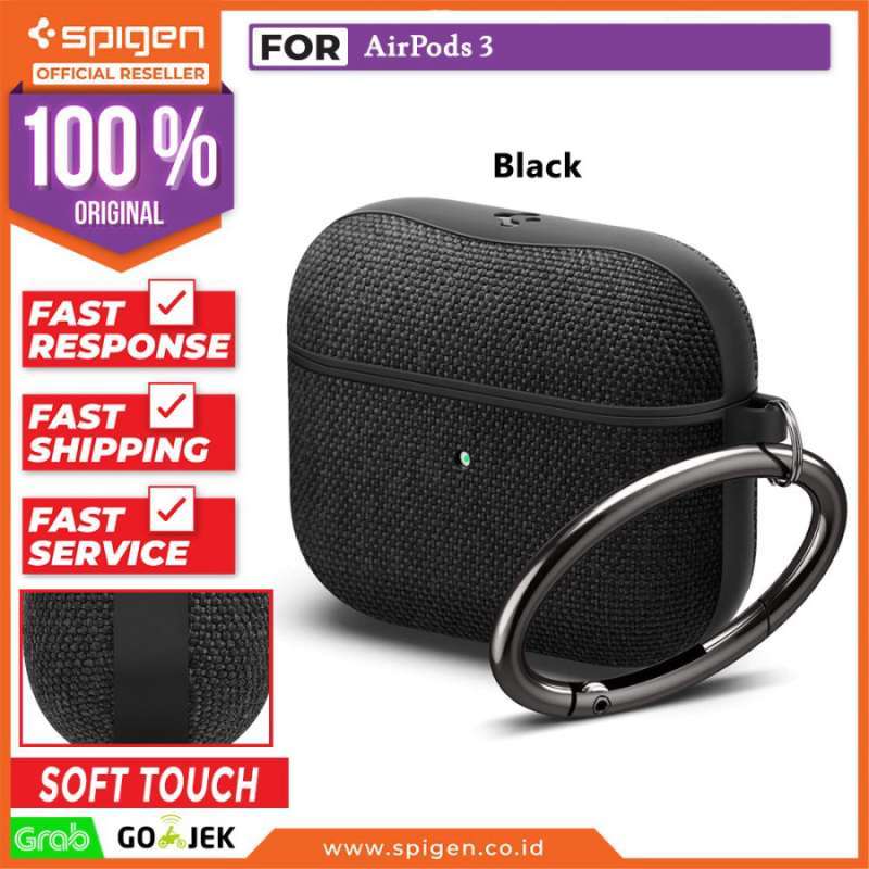 Case AirPods 2021 Spigen Urban Fit Fabric Anti Gores Slim Hard Casing