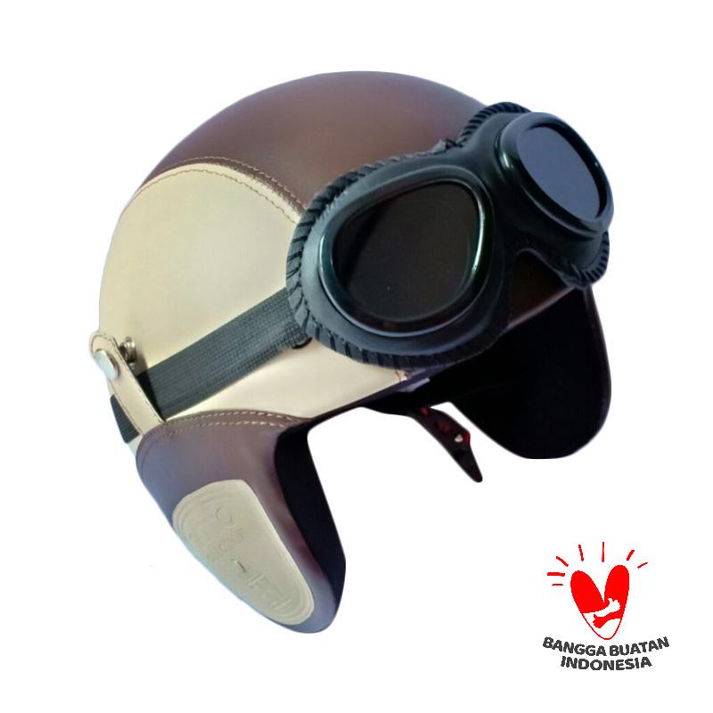 Jual Dijamin Murah Helm Bogo Surabaya Retro Dewasa Plus Kacamata